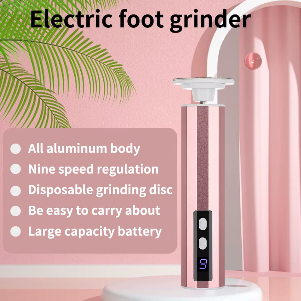 Wireless Foot Care File Leg Heels Remove Electric Foot Callus Remover USB Rechargeable Dead Skin Pedicure Tool Set Sandpaper