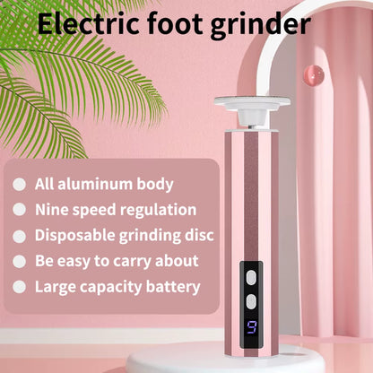 Wireless Foot Care File Leg Heels Remove Electric Foot Callus Remover USB Rechargeable Dead Skin Pedicure Tool Set Sandpaper